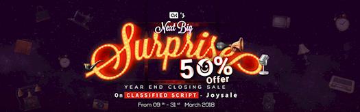  Joysale - 50% OFFER Year End Closing Sale On Classified Ads Script 