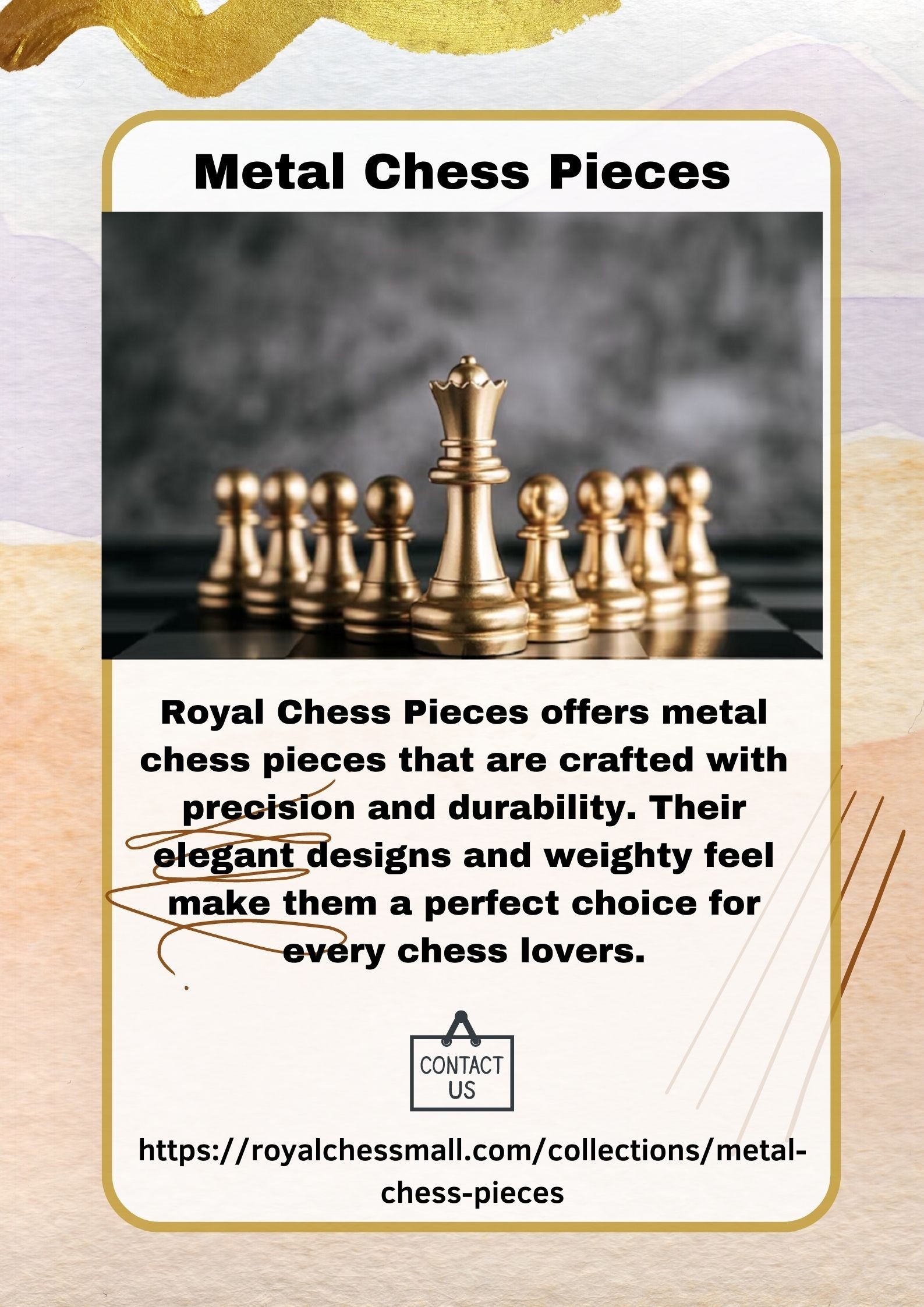 Unyielding Elegance: The Power and Beauty of Metal Chess Pieces