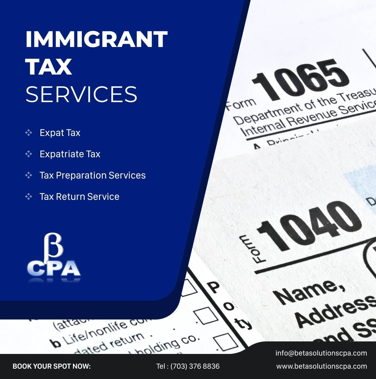 Tax Return Service and Tax Preparation Services from Beta Solutions CPA