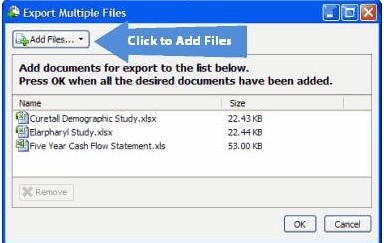 Export Multiple Files