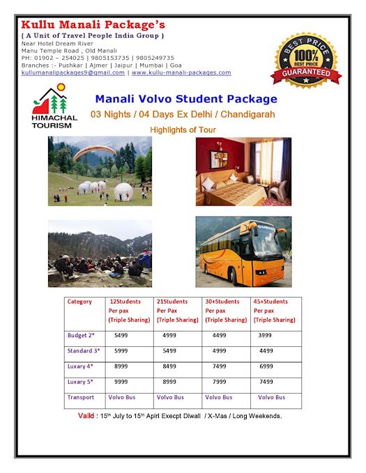 Manali Volvo Student Package