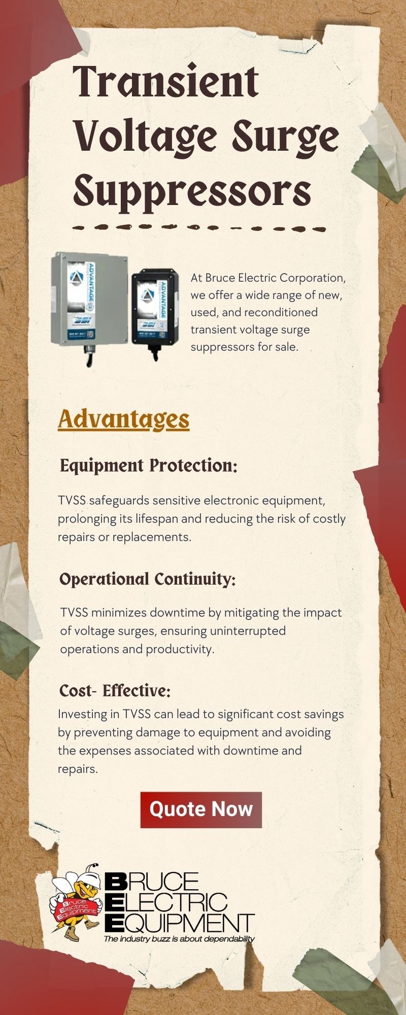 Advantages of Using Transient Voltage Surge Suppressors