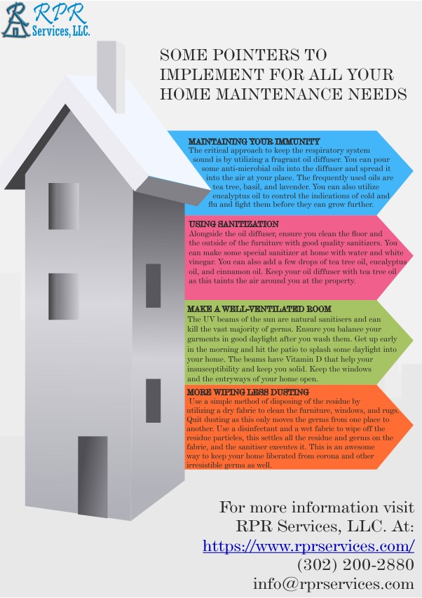 What does home maintenance services cover in the property preservation business?