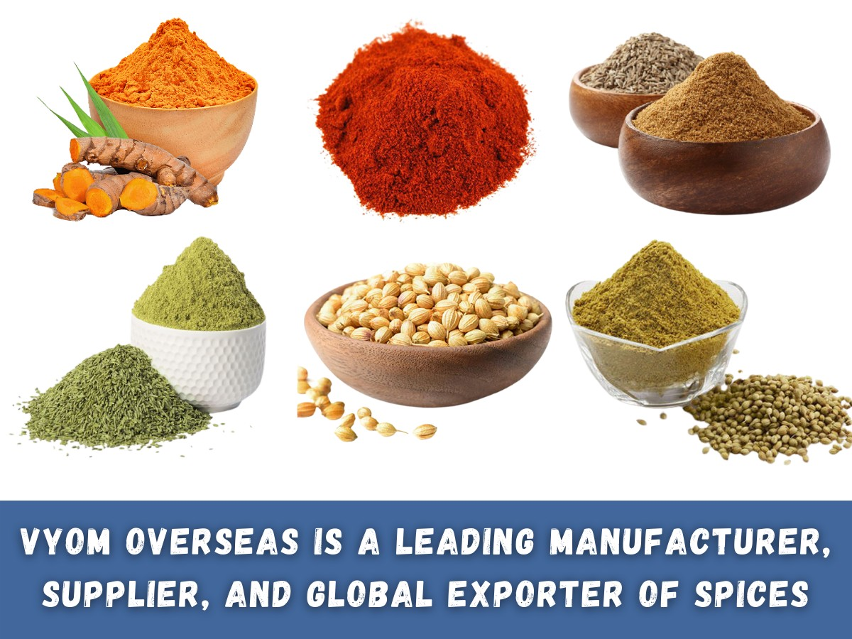Indian Spices Global Exporter, Supplier And Wholesaler | Vyom Overseas