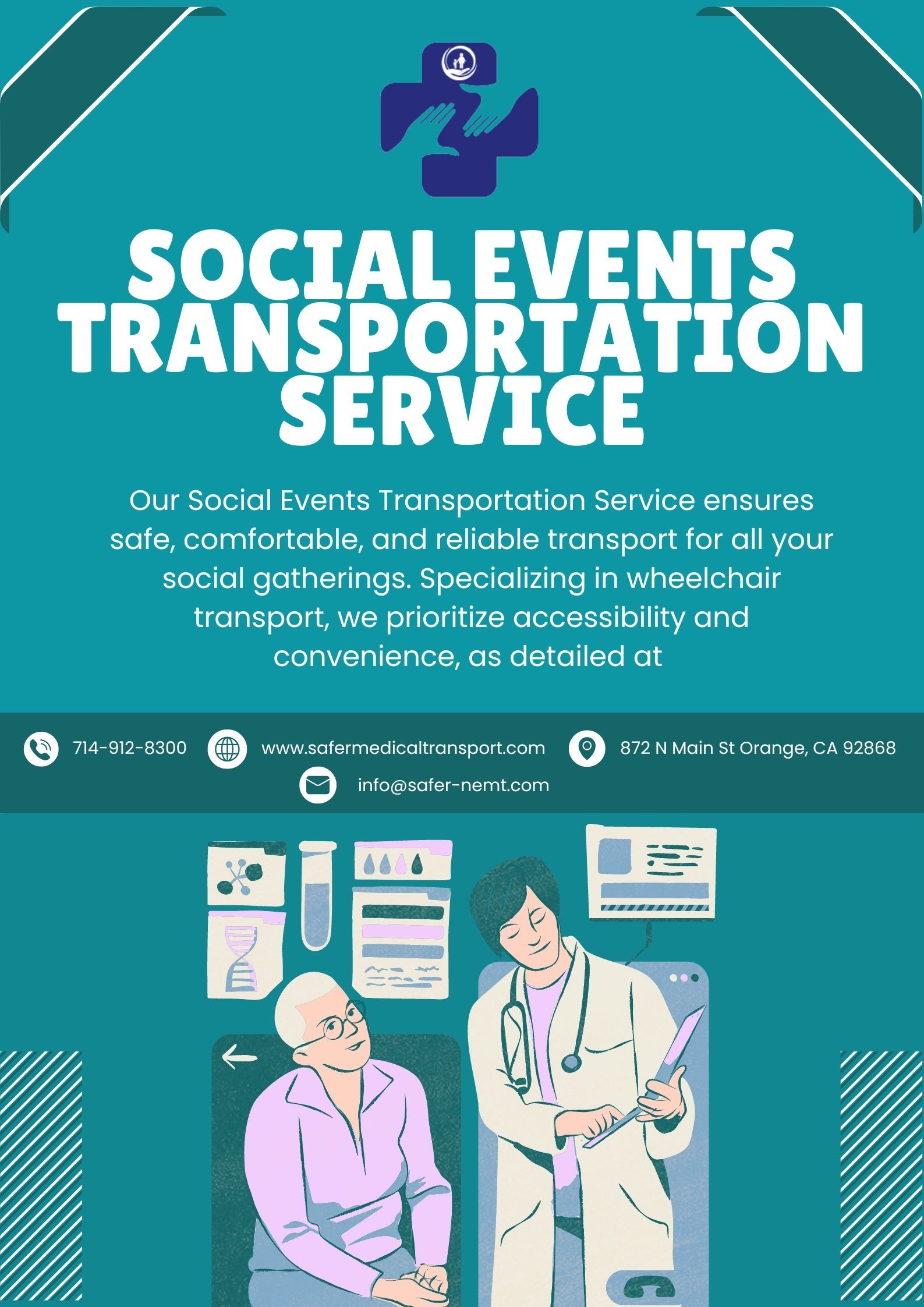 Social Events Transportation Service - www.safermedicaltransport.com