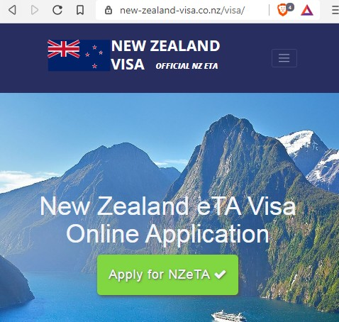 FOR ITALIAN AND FRENCH CITIZENS - NEW ZEALAND New Zealand Government ETA Visa - NZeTA Visitor Visa O