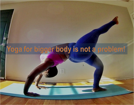 Yoga for larger body - body and mind relationship