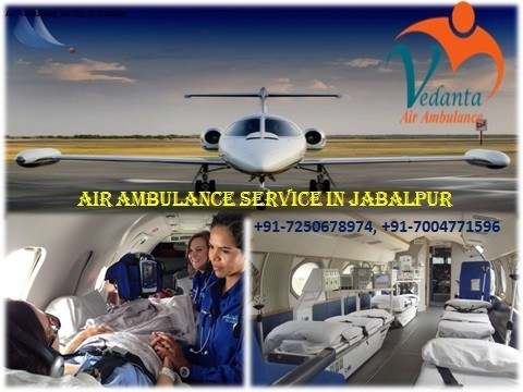 Book Best Air Ambulance Service in Jabalpur with Medical Care