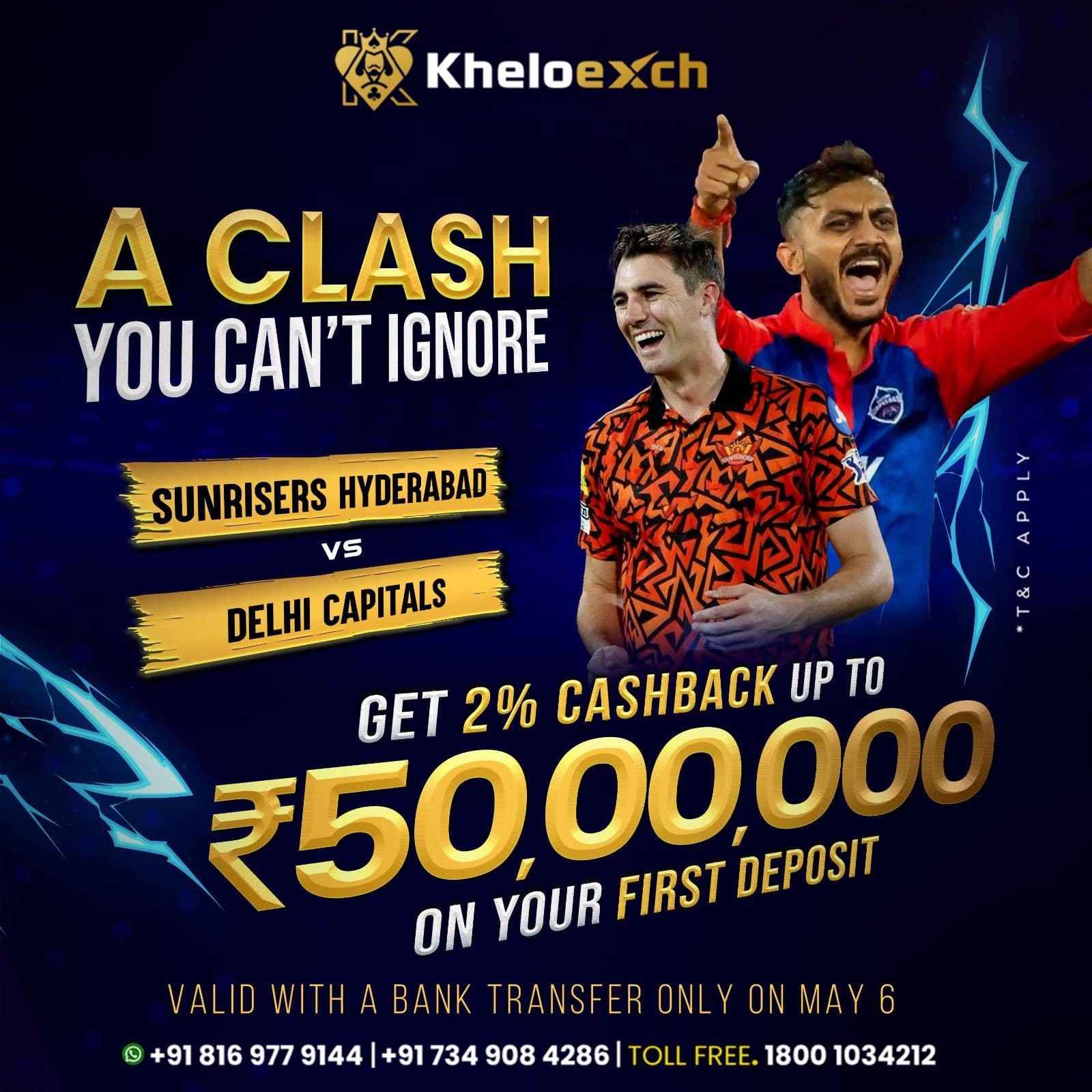 SRH vs DC Rivalry Reloaded | Exciting Offer on Kheloexch