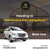 Gocabxi - bangalore to coimbatore cab service