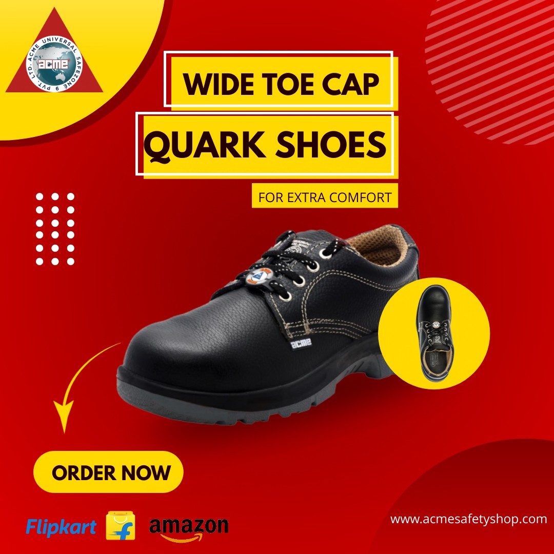 Quark Safety Shoe with Wide Toe Cap | Acme Universal Safezone