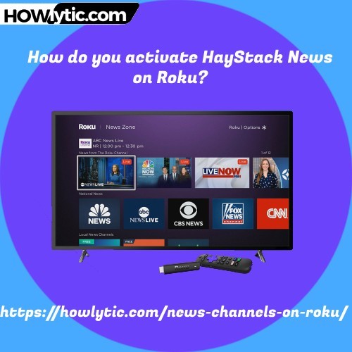 How do you activate Hay Stack News on Roku?