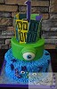 Monsters Inc Themed First Birthday Cake