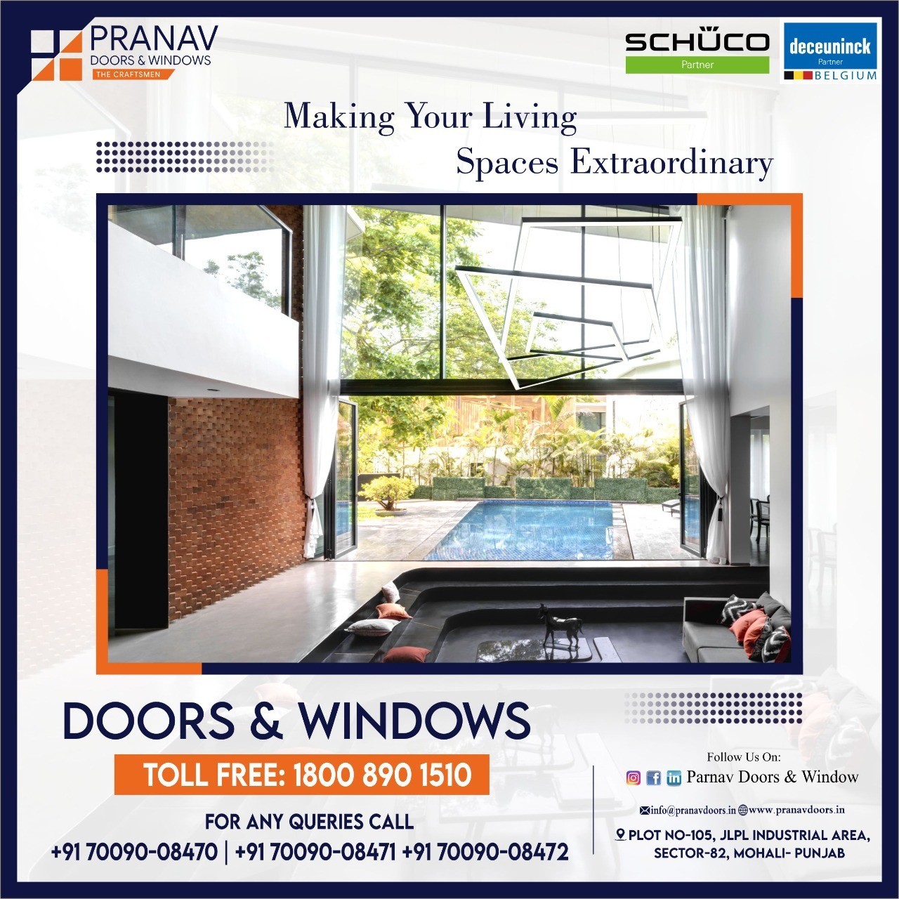 Aluminium Windows and Doors Manufacturer - Pranav Doors Windows