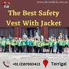 A Brightly Colored Hi Vis Vest Jacket And A Comfortable, Easy To Wear Garment