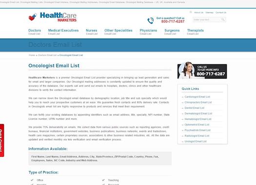 Identify the highest potential prospects with Oncologist E-mail Lists