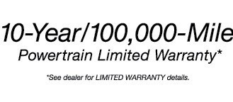 10 year : 100,000 mile warranty