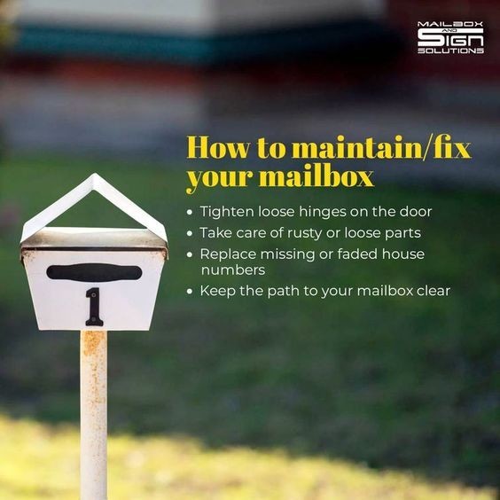 How to maintain/fix your mailbox