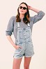 Vintage inspired denim overall shorts from Levi's