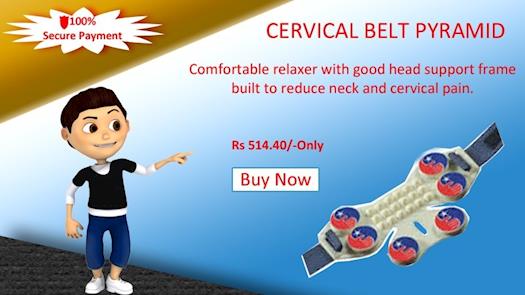 Cervical Belt Pyramid: Portable and Comfortable Relaxer for Neck Pain & Cervical Pain