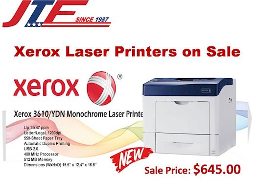 Sale on Xerox Laser Printers - 3610YDN Printer