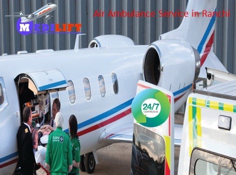 Get 24 Hours Emergency Air Ambulance Service in Ranchi