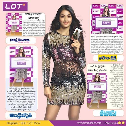 Pooja Hedge Turns Brand Ambassador for Lot Mobiles