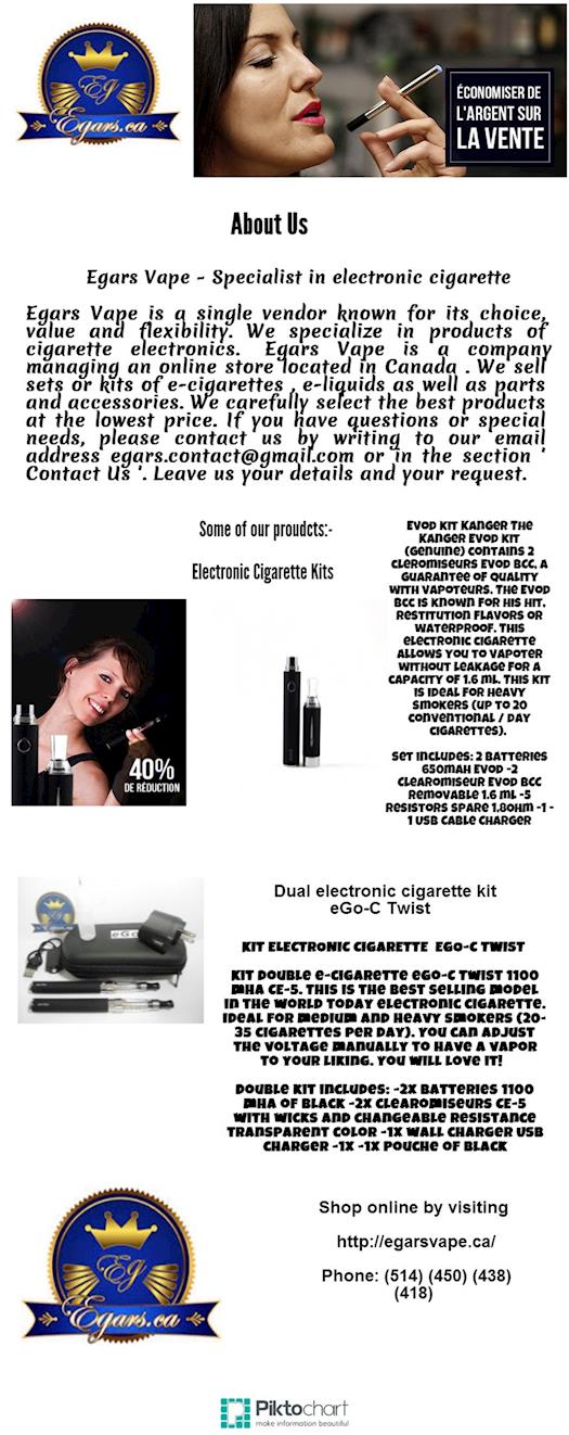  Cigarette Électronique Québec | egarsvape.ca