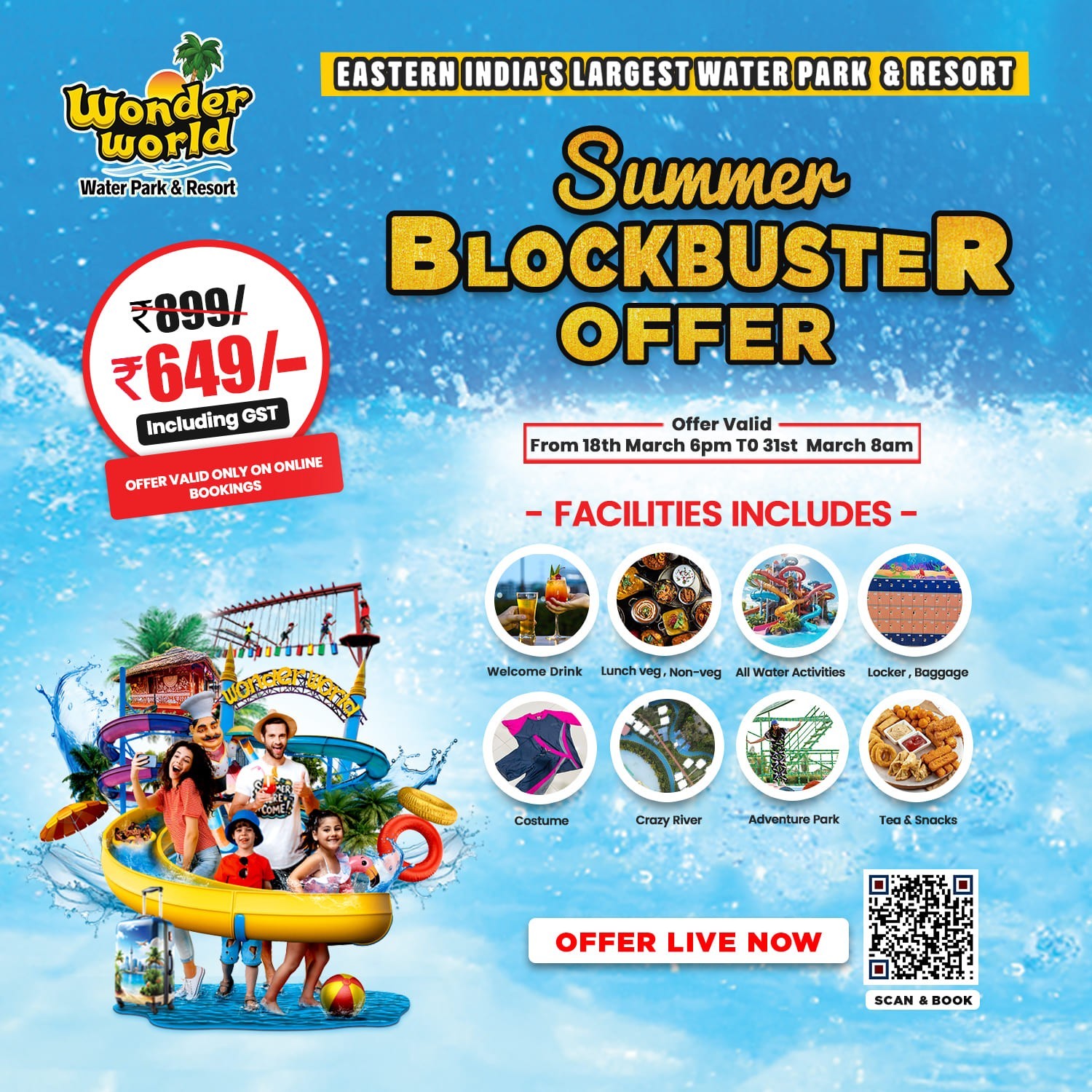 Eastern India's largest Waterpark - Wonderworld