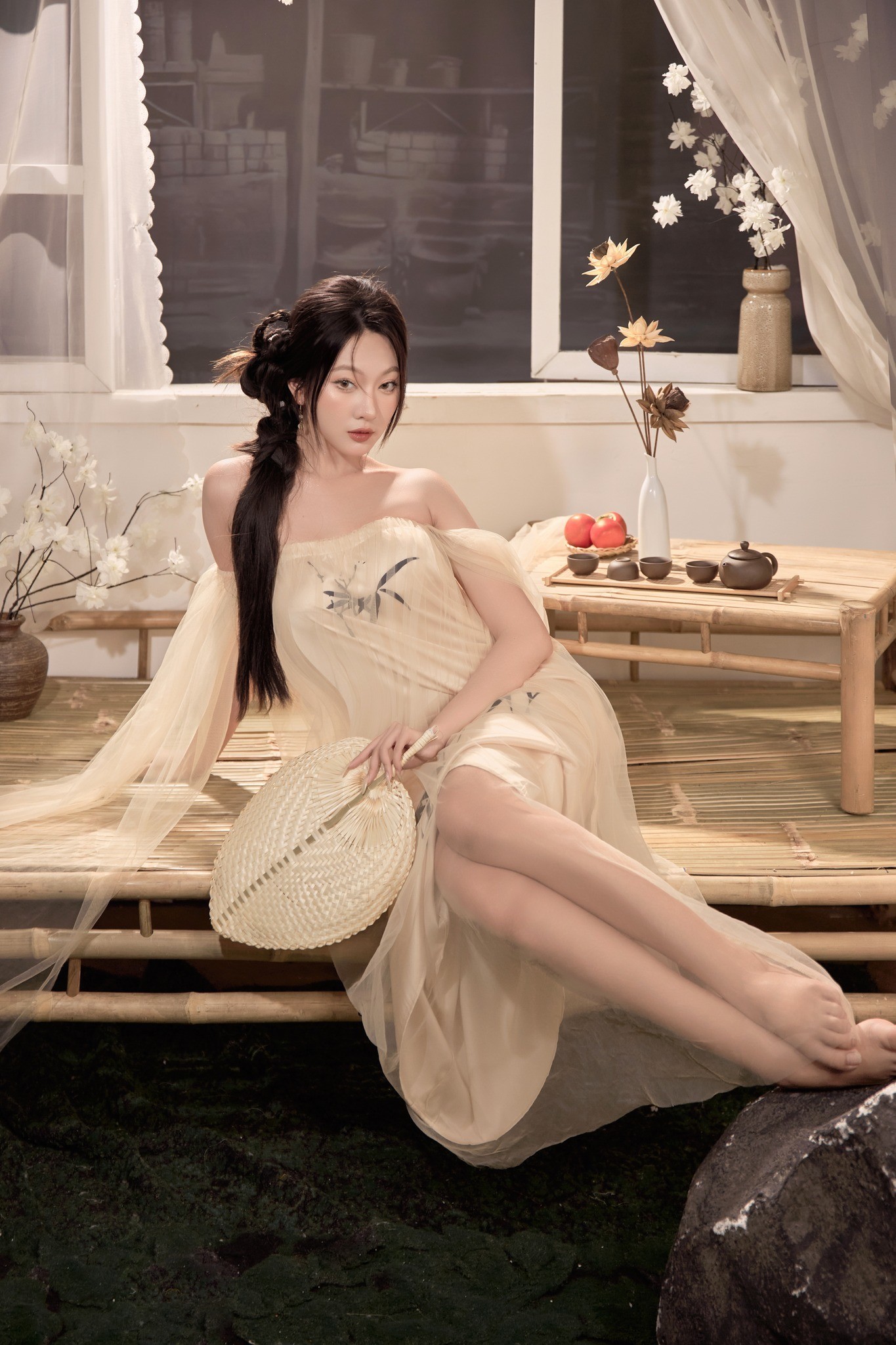 Chup beauty tai nha cung co anh dep nhu studio