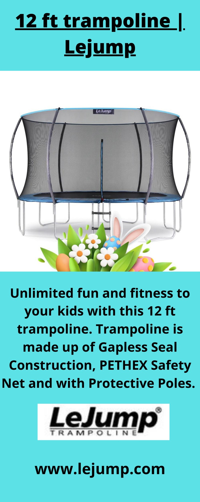 12 ft trampoline | Lejump