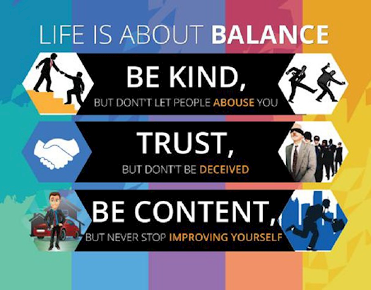 Life is all about balance!!