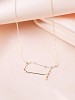 Gemini Constellation Necklace Gold