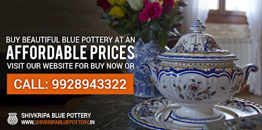 Decorate home with beautiful Jaipur Blue Pottery