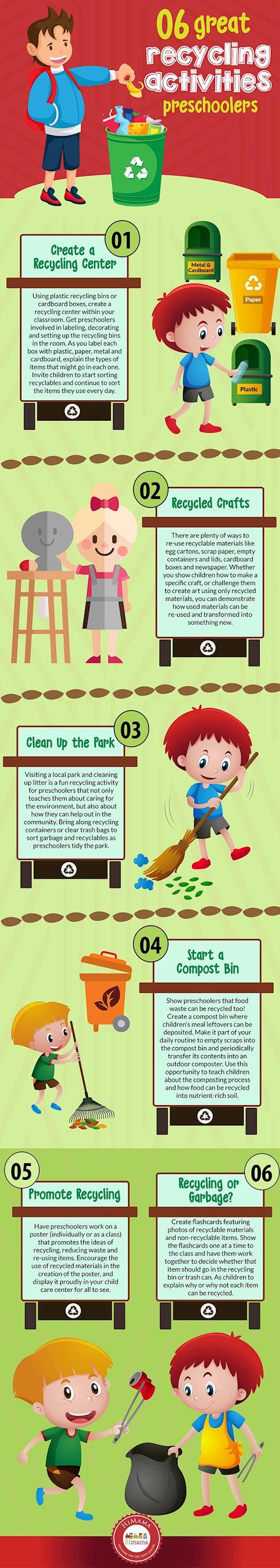 6 Recycling Activities for Preschoolers
