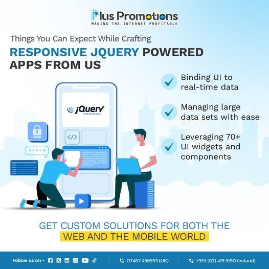 Responsive Web and Mobile Apps | JQuery | plus Promotions UK Limited
