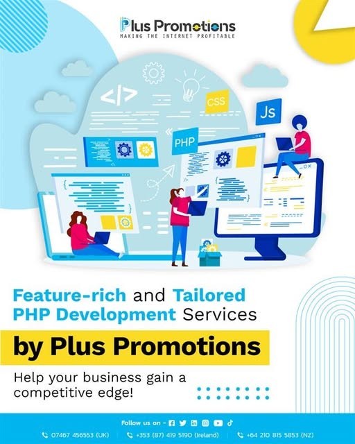 Tailored PHP Development Services | Plus Promotions UK Limited