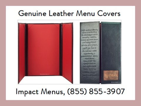 Genuine Restaurant Menu Covers | Impact Menus