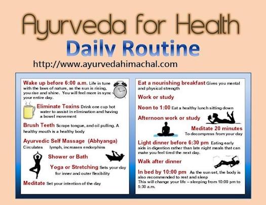 Daily Routine By Ayurveda