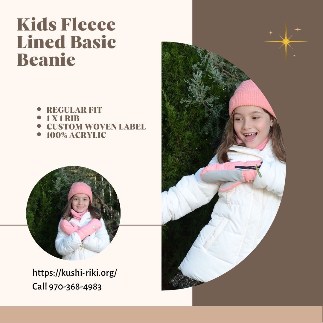 Kushi-riki's kids’ fleece beanie