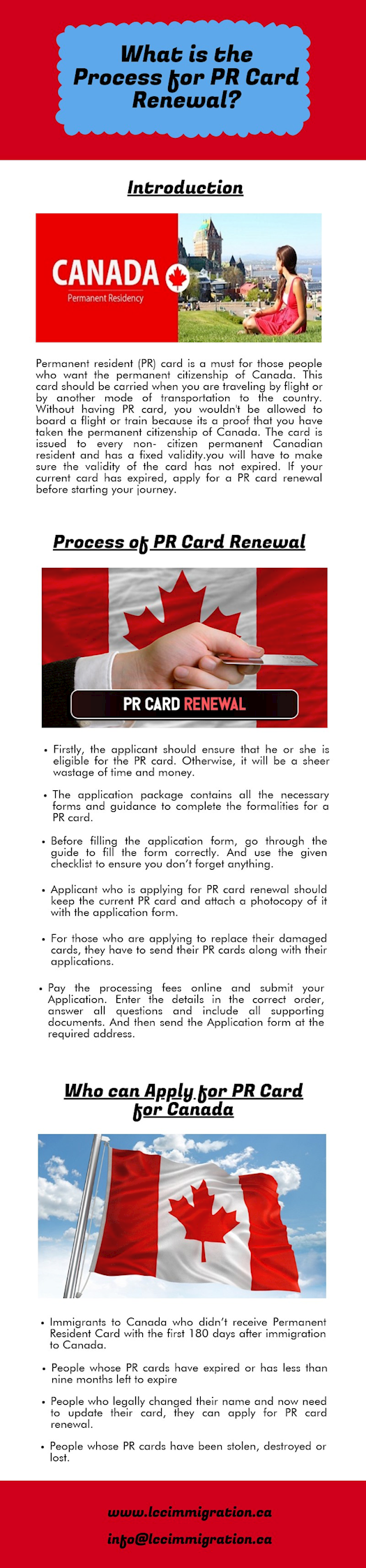 PR Card Renewal Procedure for Canada
