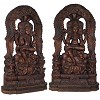 Buy Large Dakshinamurti Shiva Wooden Carved Sculptures by Exotic India Art