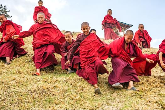 Bhutan Monks