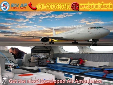 Get Sky Air Ambulance Service in Bhubaneswar with HI-tech Medical Machinery