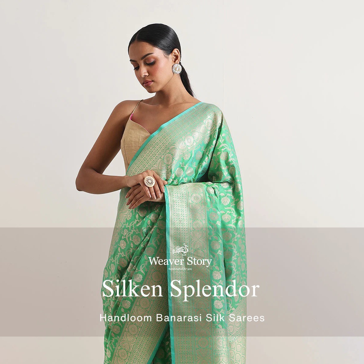 Silken Splendor - Handloom Banarasi silk saree