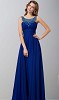 Blue Beading Round Neck Tunic Prom Dresses KSP341