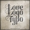 Love logo and typo
