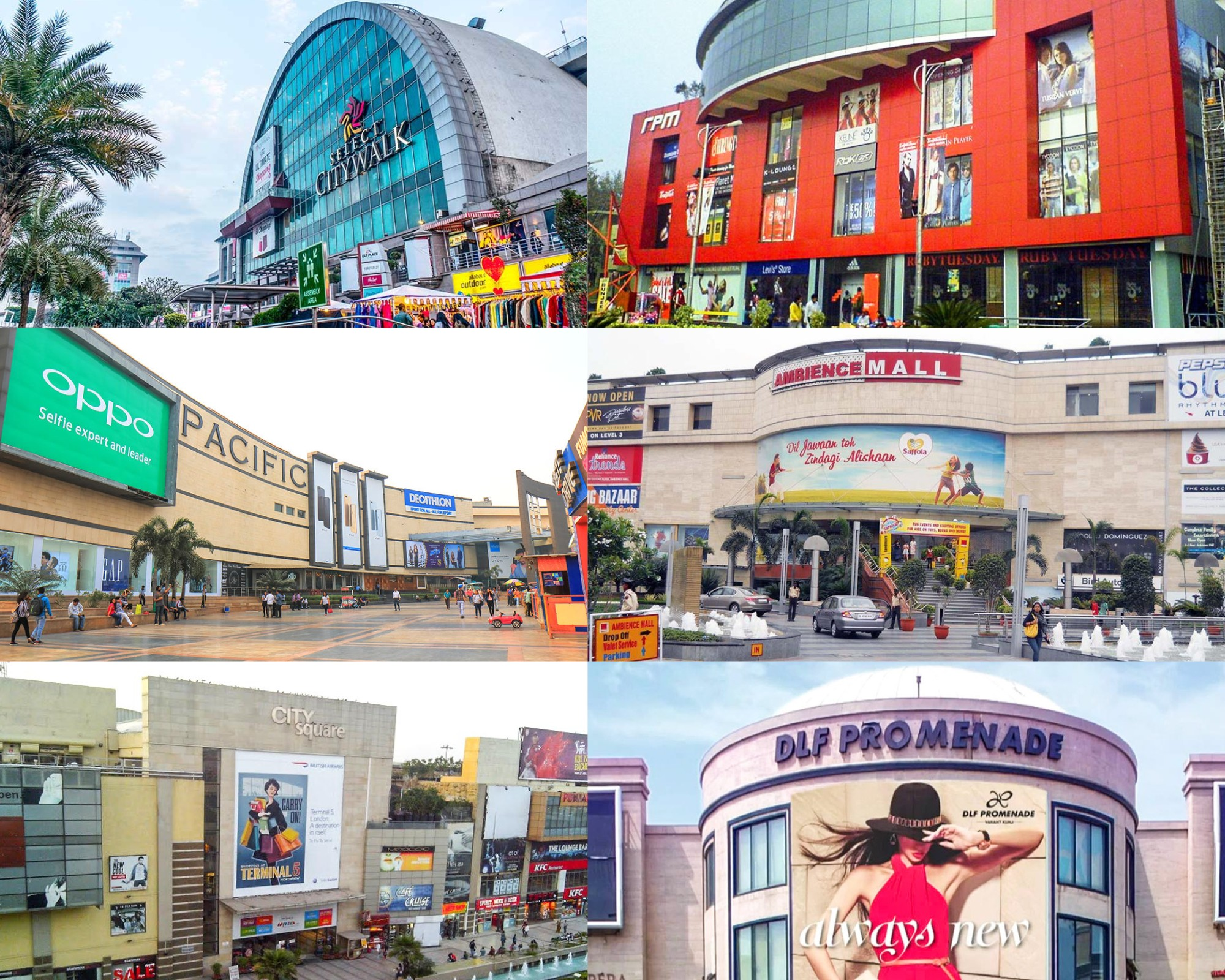 Biggest Shopping Malls In Delhi