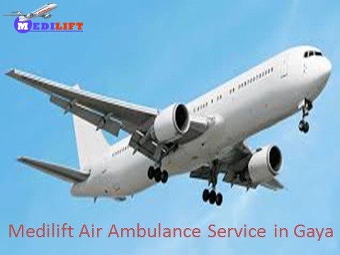  Medilift Air Ambulance Service in Gaya at low price
