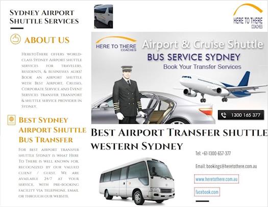 Best Airport Transfer shuttle western Sydney